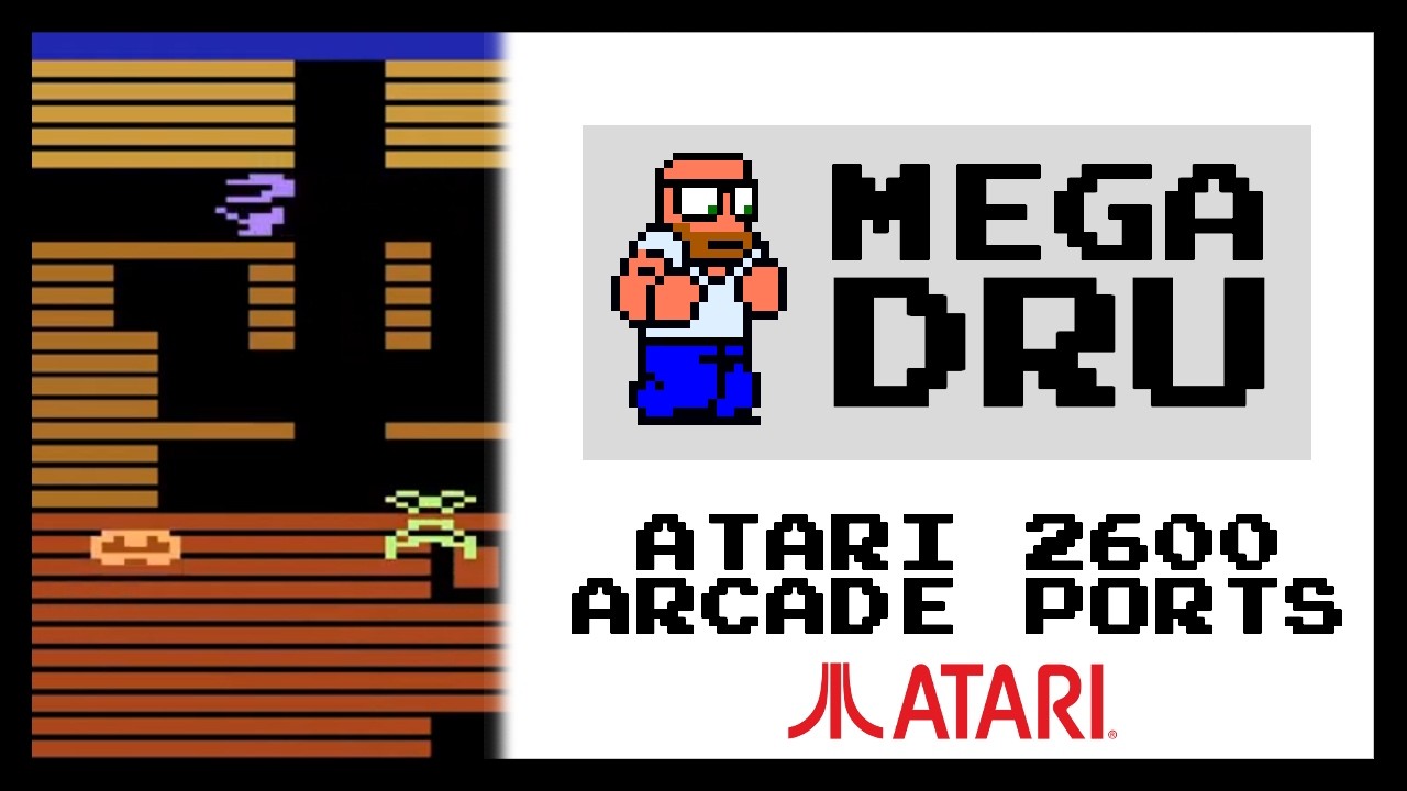 Atari 2600 Arcade Ports - Mega Dru #atari #gaming #arcadegames