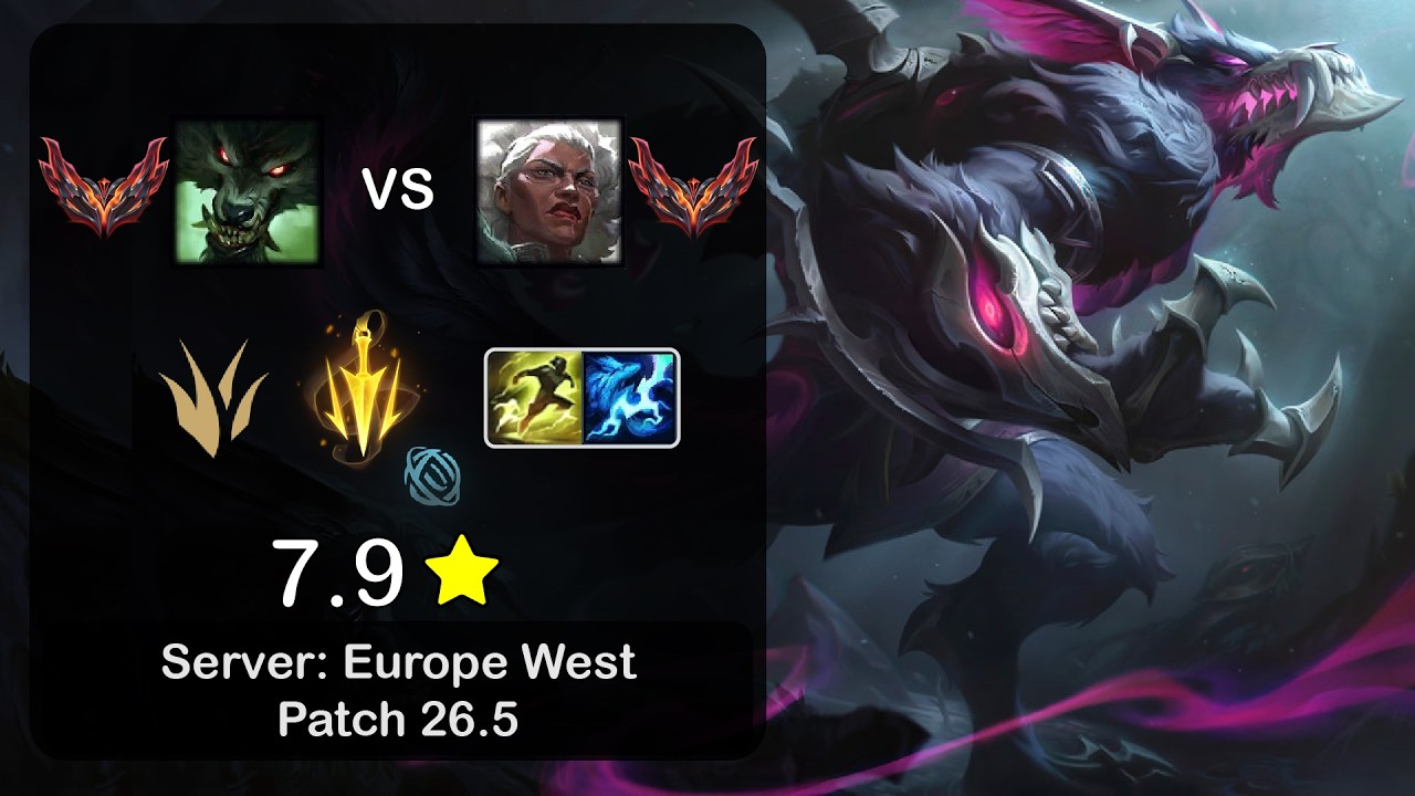 Warwick Jungle vs Ambessa - EUW GrandMaster - Patch 26.5