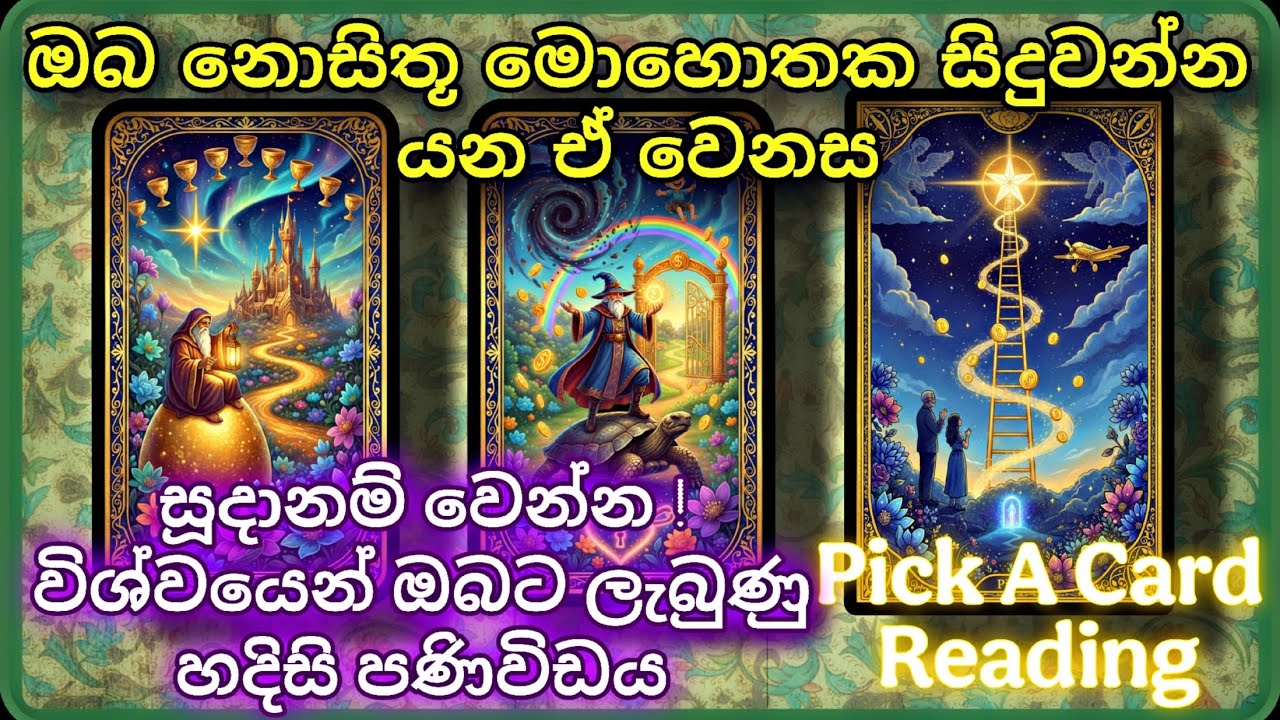  විශ්වයෙන් ලැබුණු පණිවිඩය සූදානම් වෙන්න!නොසිතූ මොහොතක සිදුවන වෙනසක් Pick A Card Reading Sinhala 2026