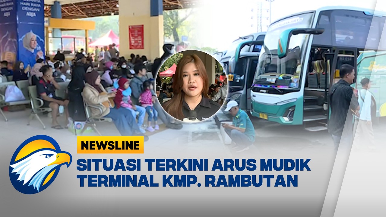 Pemudik Mulai Padati Terminal Kampung Rambutan Jelang Lebaran 2026 [Newsline]