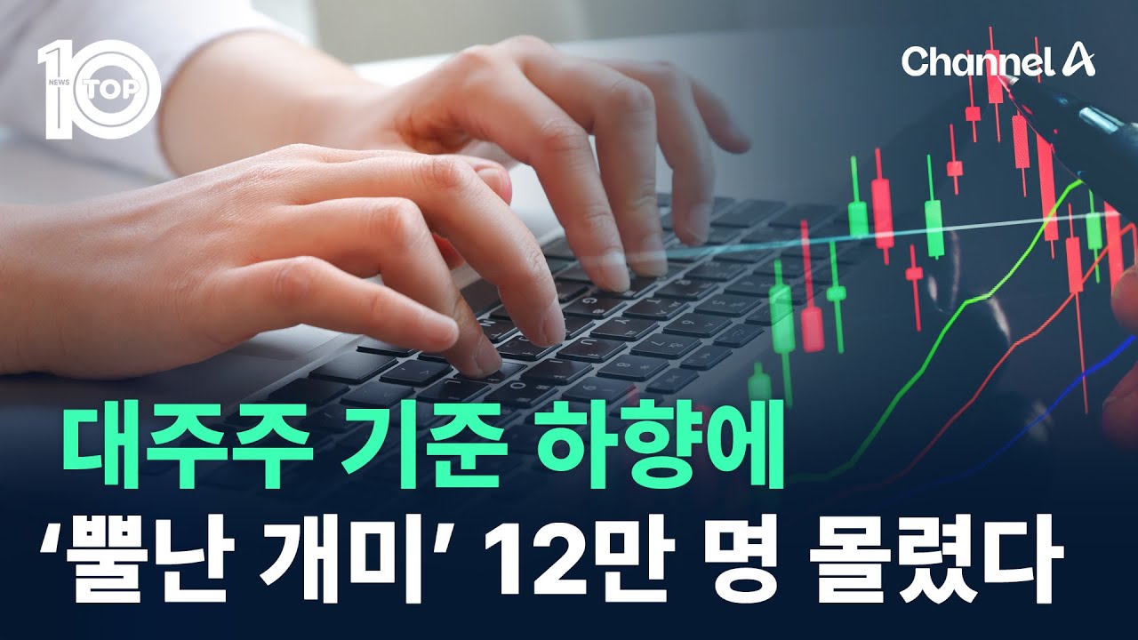 대주주 기준 하향에…‘뿔난 개미’ 12만 명 몰렸다 / 채널A / 뉴스TOP 10