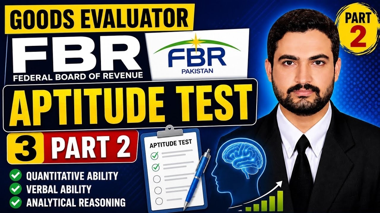 Goods Evaluator Syllabus FBR Jobs 2026 IBA 