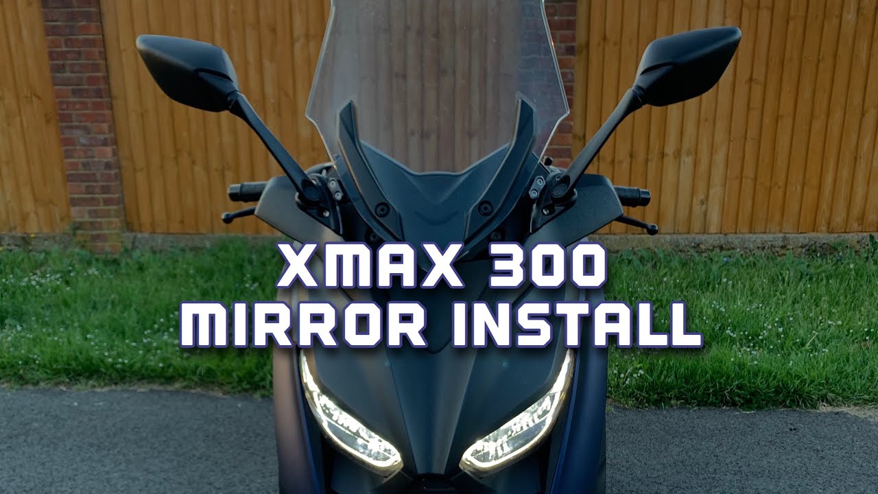 Как я установил зеркала заднего вида на свой XMAX 300 | 4K