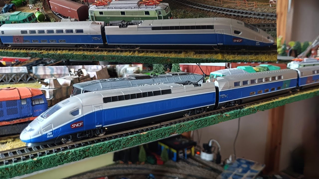 EZT TGV Duplex piętrowy Stonka SM42-538 PolRegio E184 043 Bombardier TRAXX EU44-009 Husarz Intercity