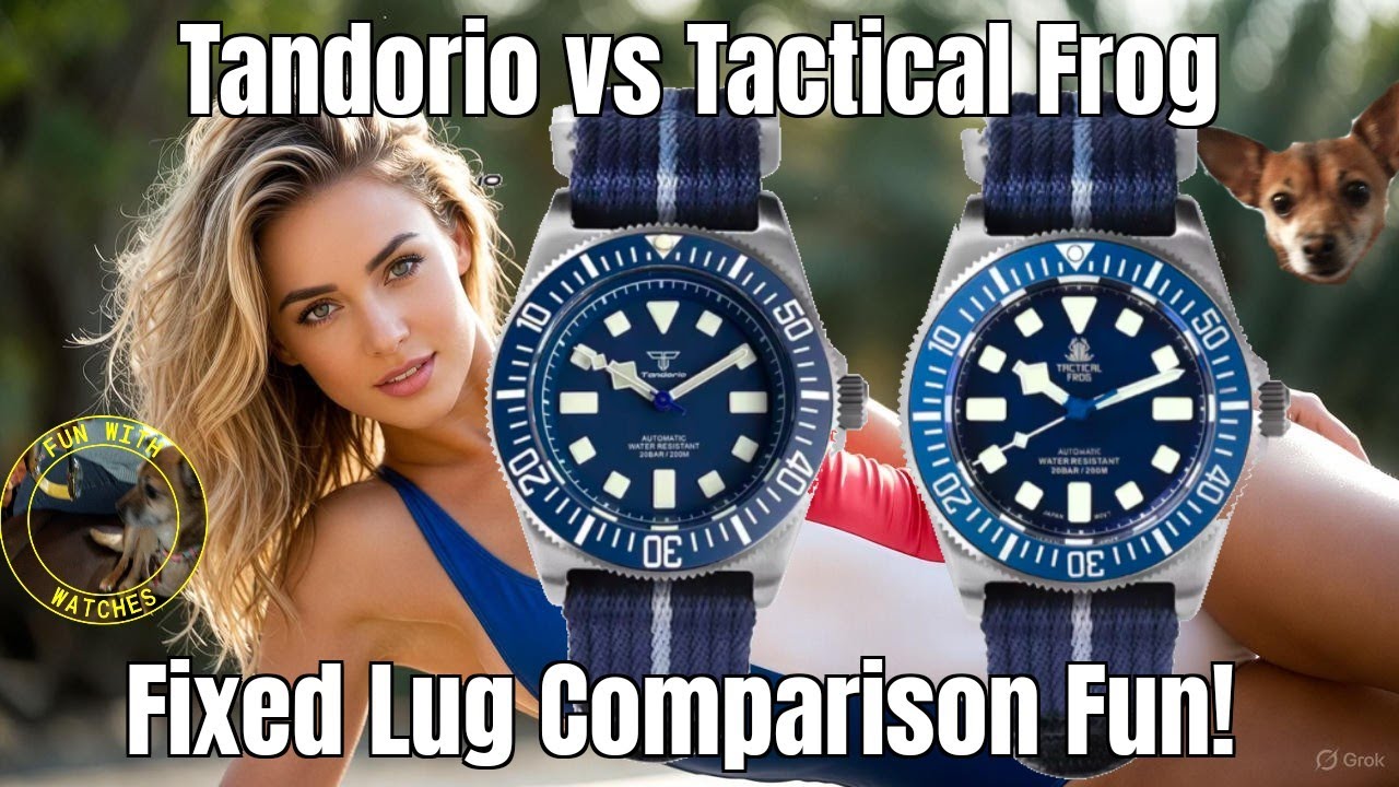 Сравнение автоматических часов Tandorio и Tactical Frog Titanium Fixed Lug: занимательное сравнение!