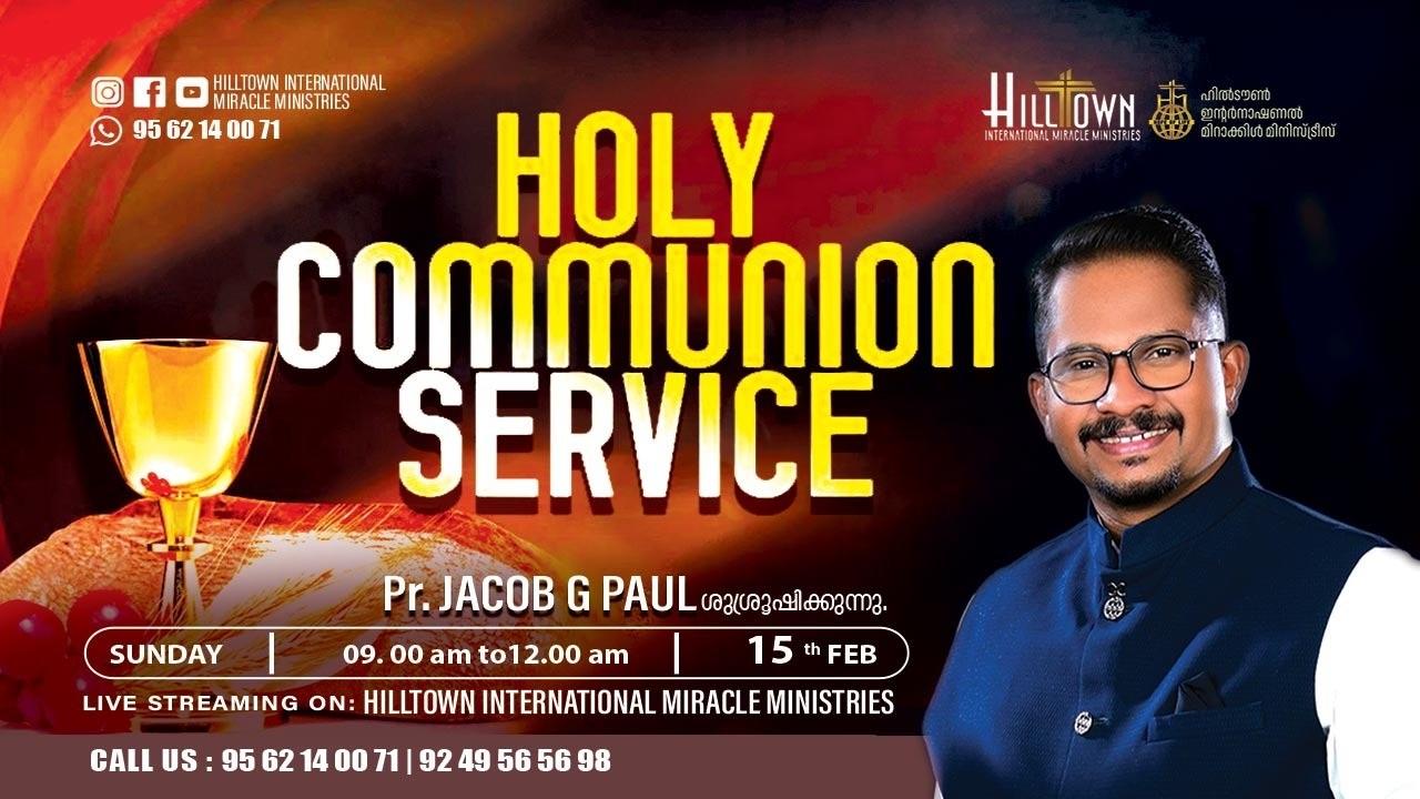 🔴LIVE | Sunday Malayalam Service | Pas. Jacob G Paul | Hilltown International Miracle Ministries
