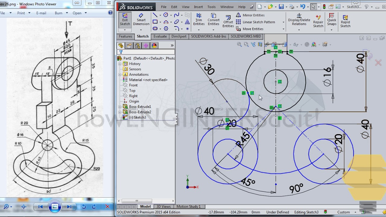 SolidWorks Beginners|Exercise 26|Practice session