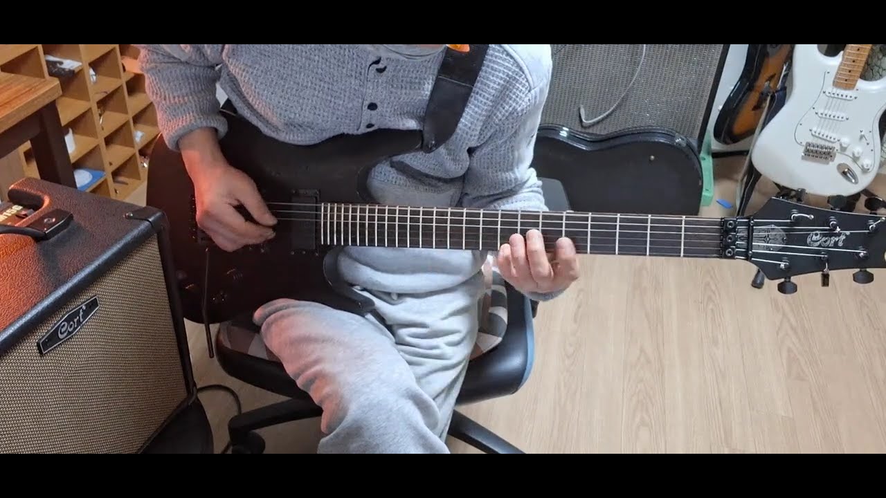 Cort EVL K2 Guitar & Cort CM15G Amp Clean Tone Test Song is a  Romance ...