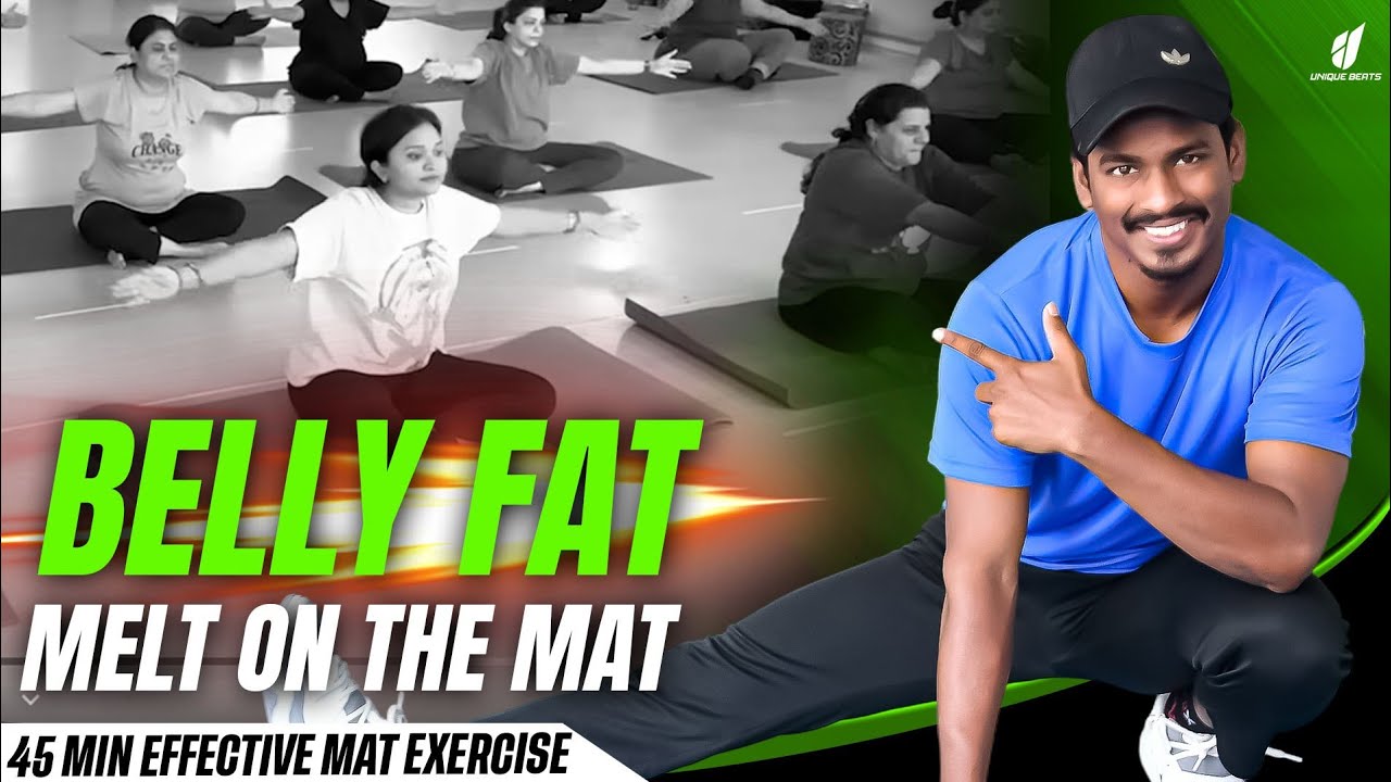 Mat Workout Video For Belly Fat And Full Body Workout Video | Zumba Fitness With Unique Beats