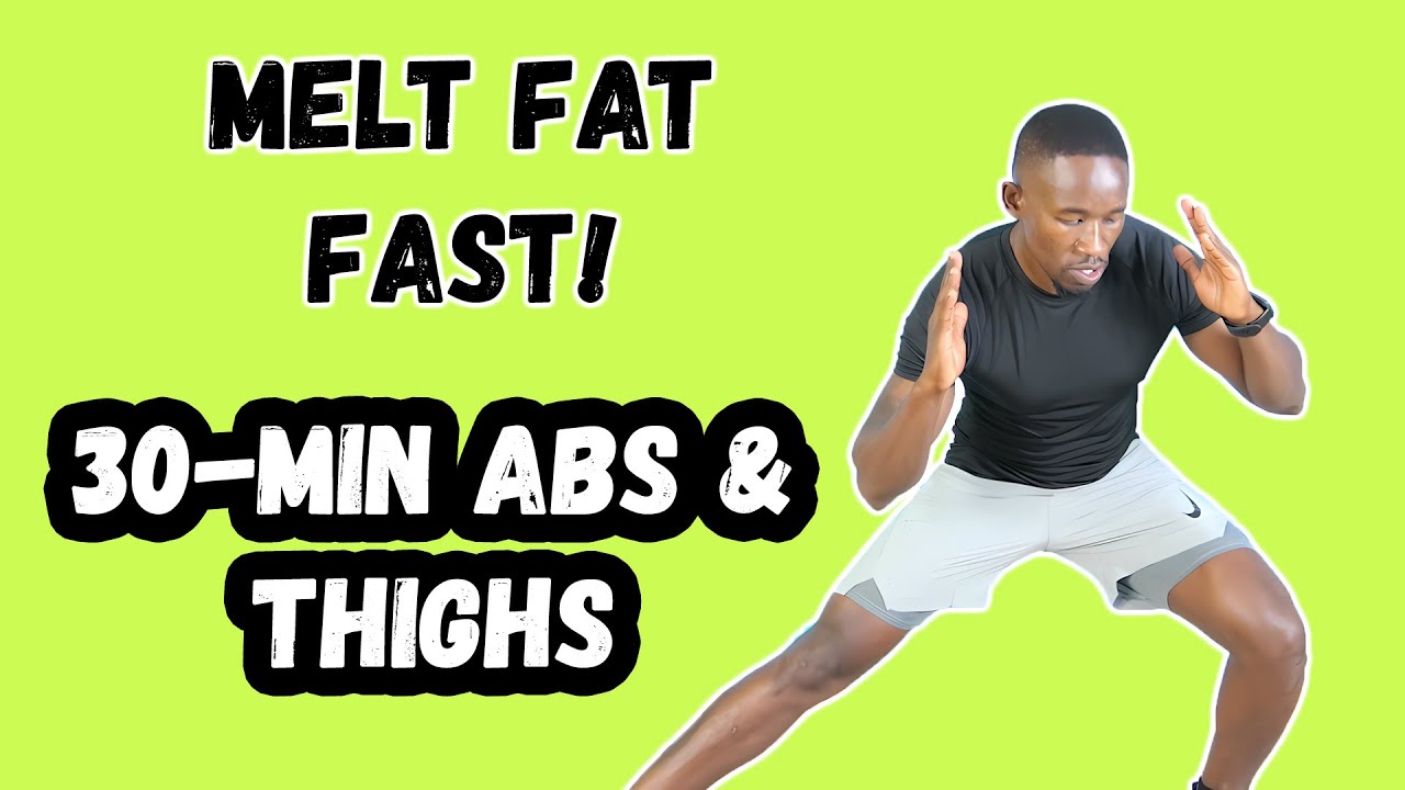 GET FIT in 30 Minutes with THIS Standing Abs Thigh Workout 🔥250 Calories🔥
