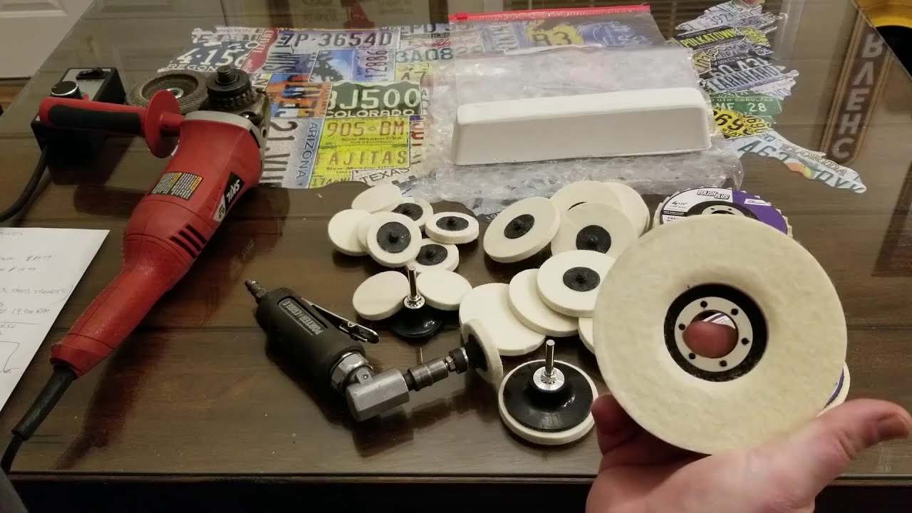 HOW TO POLISH ALUMINUM with EMPIRE ABRASIVES (Polishing Pads made for angle grinders)