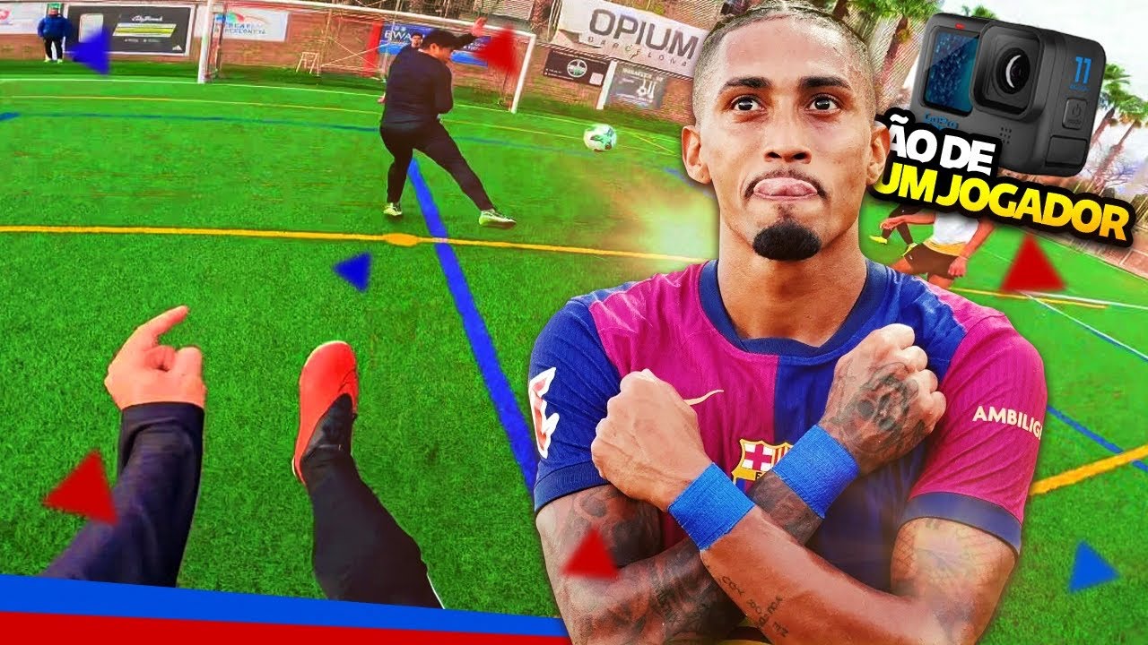JOGUEI POR UM DIA NA VISÃO DO RAPHINHA, DO BARÇA!