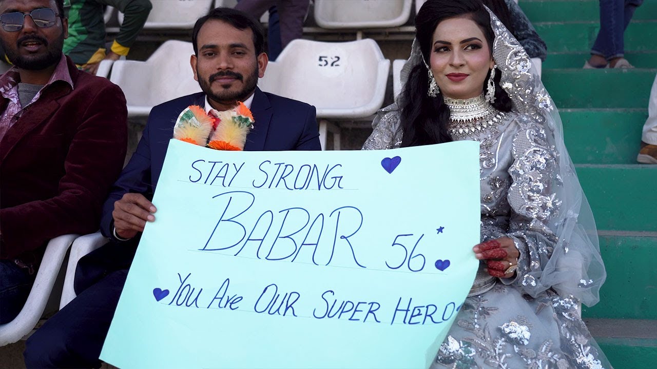 Newlyweds Couple Spotted at the Multan Cricket Stadium Enjoying the #PAKvWI Test 🏏