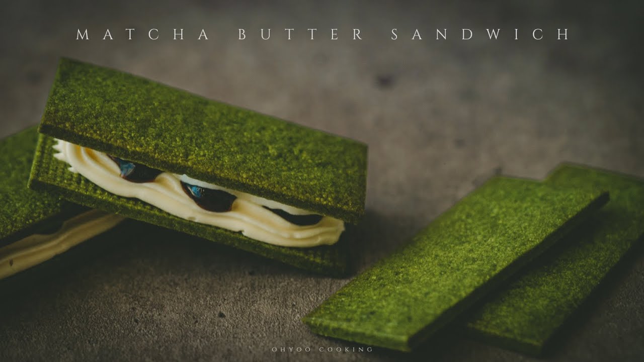 Matcha Kuromame Butter Sandwich Cookies｜Ohyoo Cooking