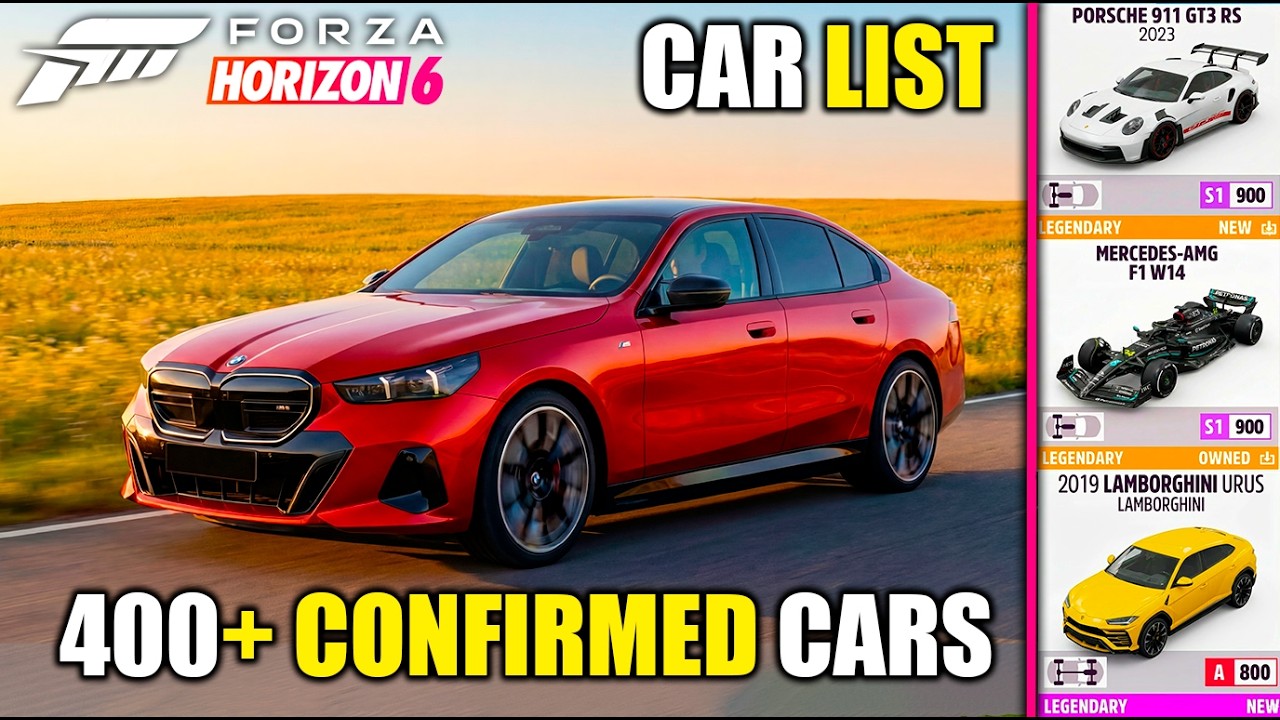 Forza Horizon 6: Подтверждено наличие всех 400+ автомобилей | Список автомобилей FH6