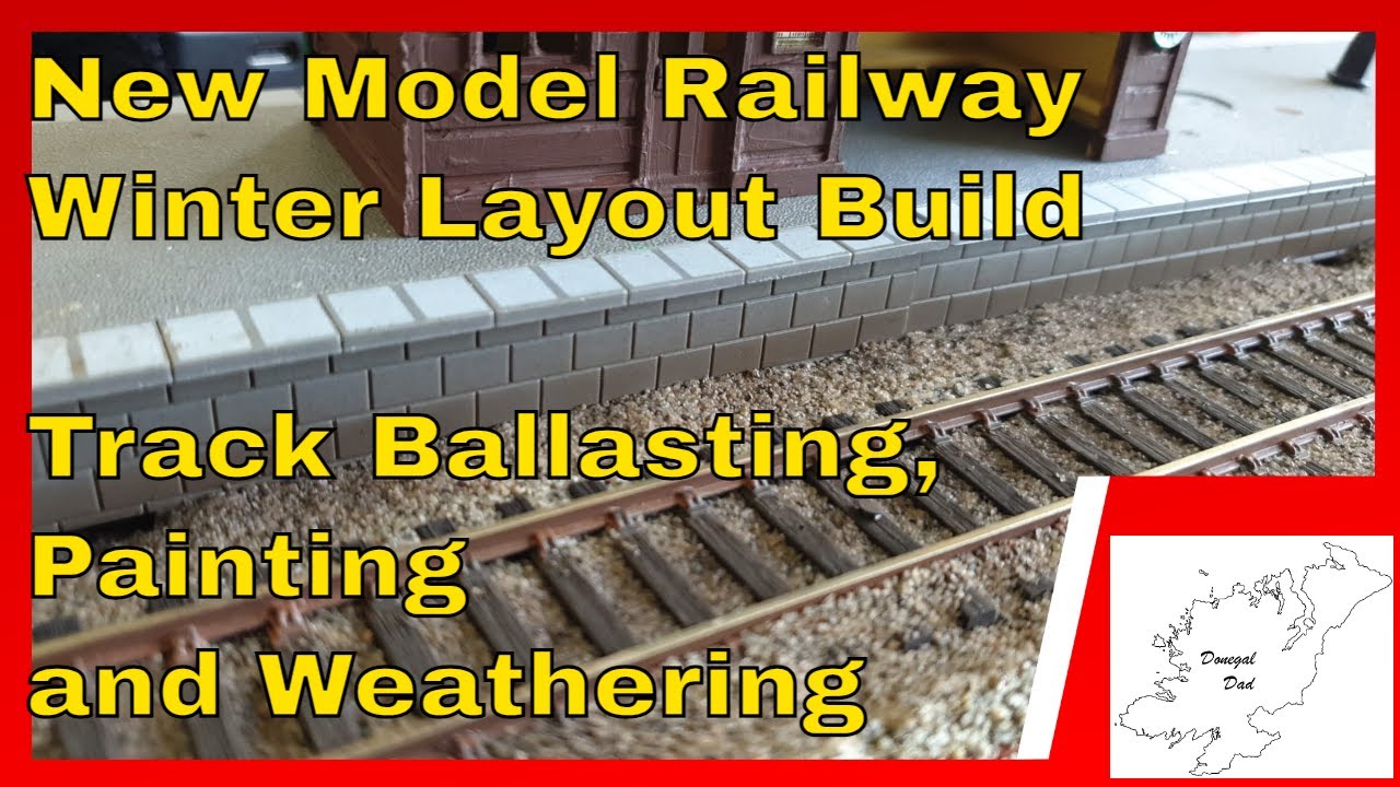 151 New Model Railway Winter Layout Build - Track Ballasting, Painting and Weathering
