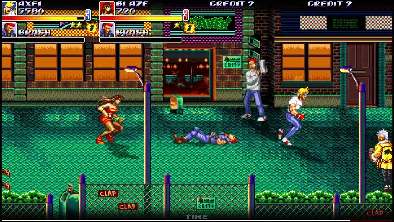 Streets of Rage X (beta 30) (Openbor) (2 Player) (SoR2 Route) (Hard) (1CC)