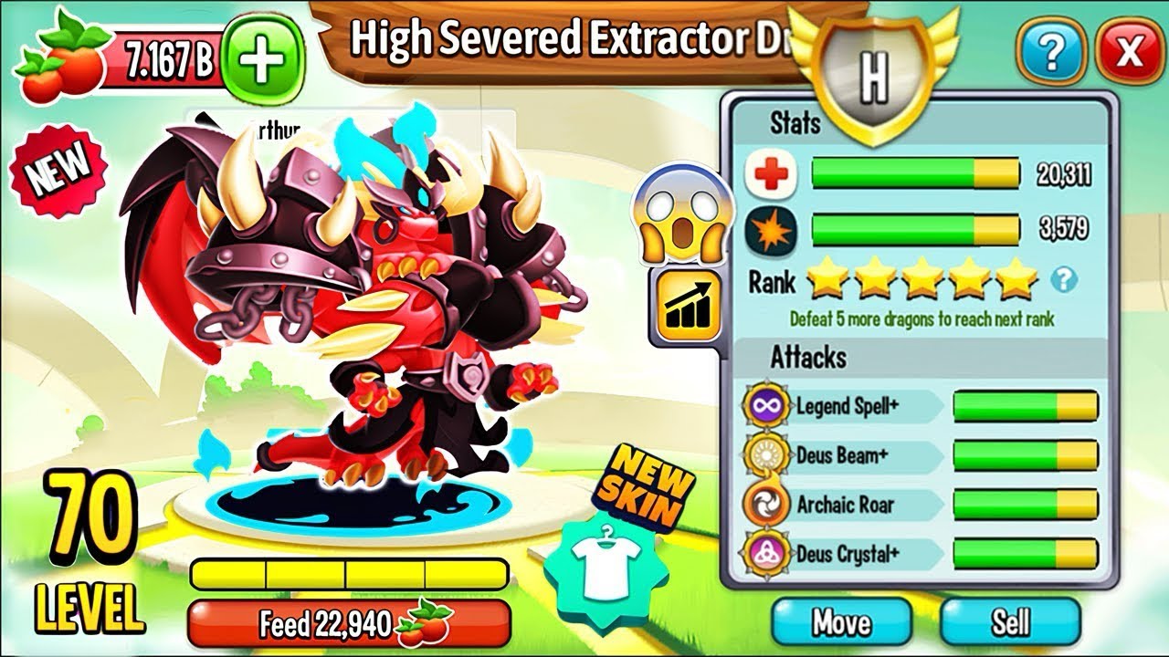 SỨC MẠNH HOÀN CHỈNH CỦA HIGH SEVERED EXTRACTOR KHI SỞ HỮU 2 SKIN | DRAGON CITY