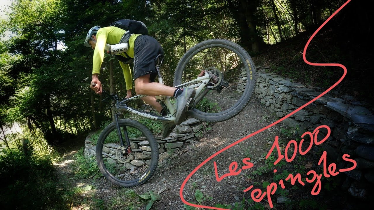 Sentier des 1000 épingles dans le Valais Suisse.