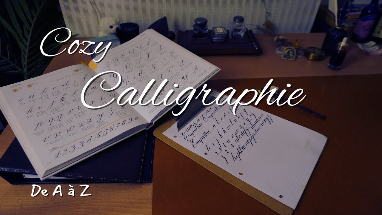 ✒️ Calligraphie copperplate minuscule de A à Z / Cozy moment & slow life 🍂