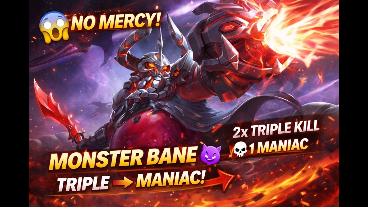 2 TRIPLE KILL + 1 MANIAC 😱🔥 UNSTOPPABLE GAMEPLAY | MLBB