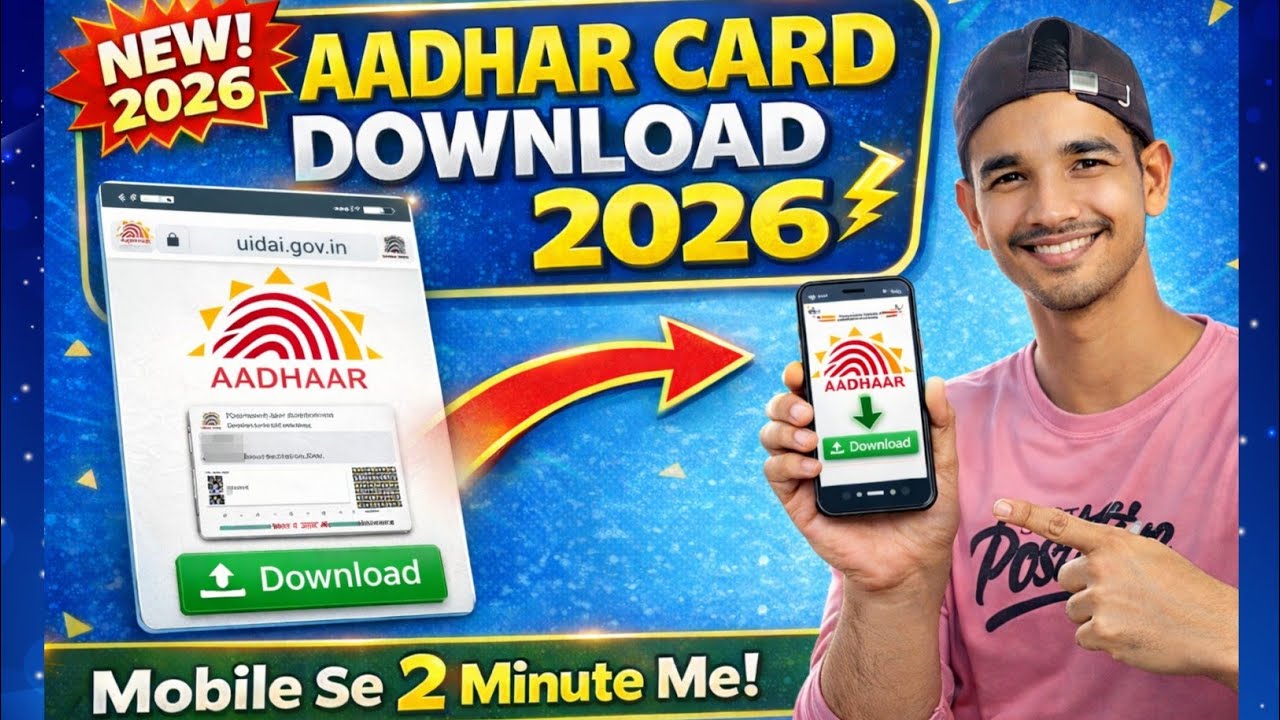 Aadhar Card Download kaise karen 2026 || How To Download Aadhar Card Online 