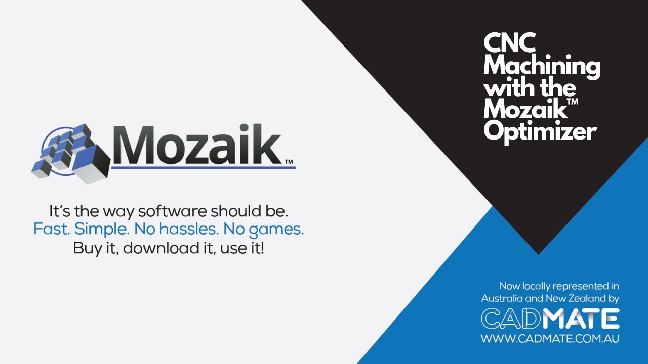 CNC Machining with the Mozaik™ Optimizer