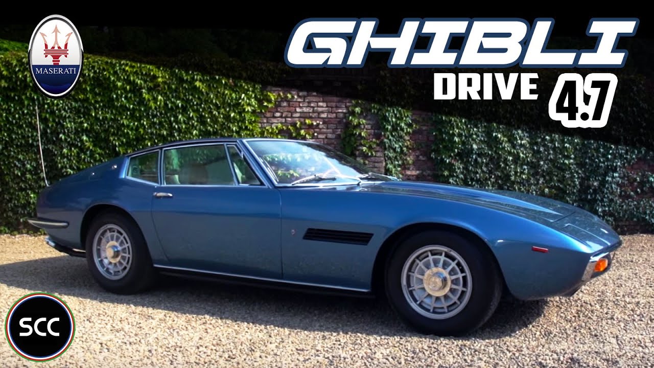 MASERATI GHIBLI 4.7 1969 - Test drive in top gear - V8 Engine sound | SCC TV
