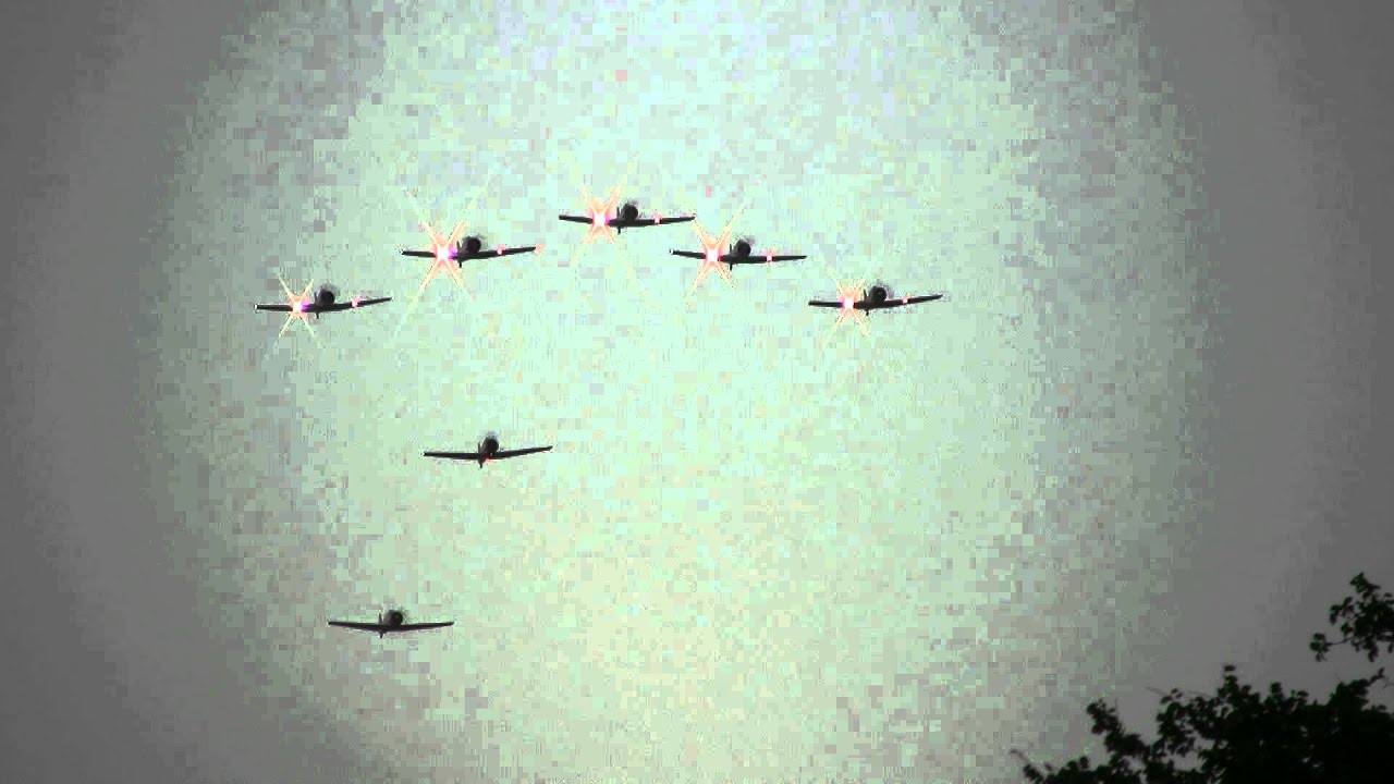 7 Plane July 4th Celebration Military Flyover