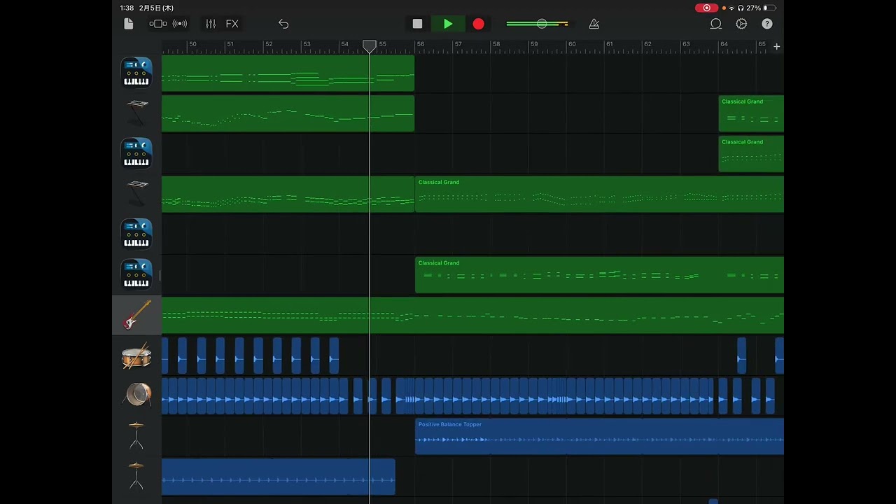 カラフルみたいな雰囲気の曲【GarageBand】