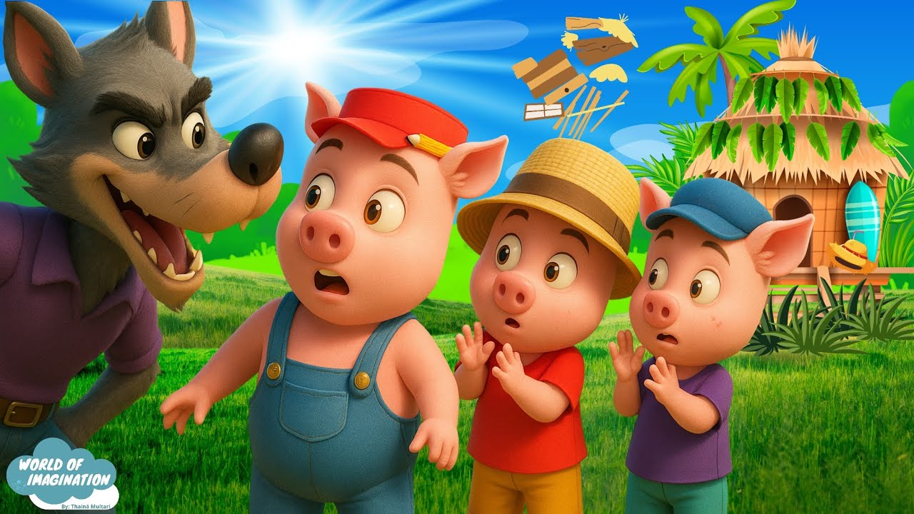 The Three Little Pigs and The Big Bad Wolf  - Fairy tales and Bedtime stories for kids | Cartoon