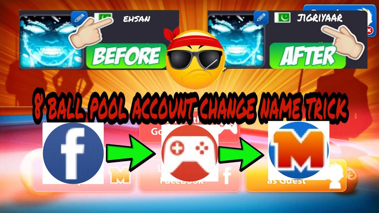 How to convert 8 ballpool facebook account into gmail into miniclip