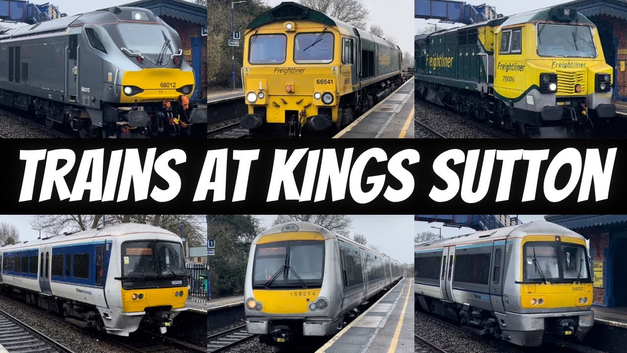 Trains At Kings Sutton, Chiltern Main Line