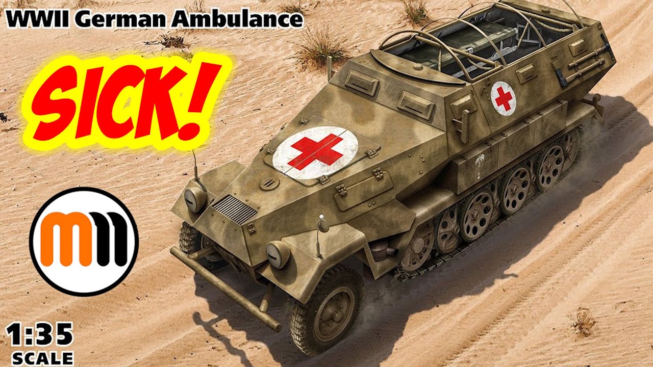 ICM 1/35 Sd.Kfz 251/8 Krankenpanzerwagen - Hospital Panzer Unboxing Review