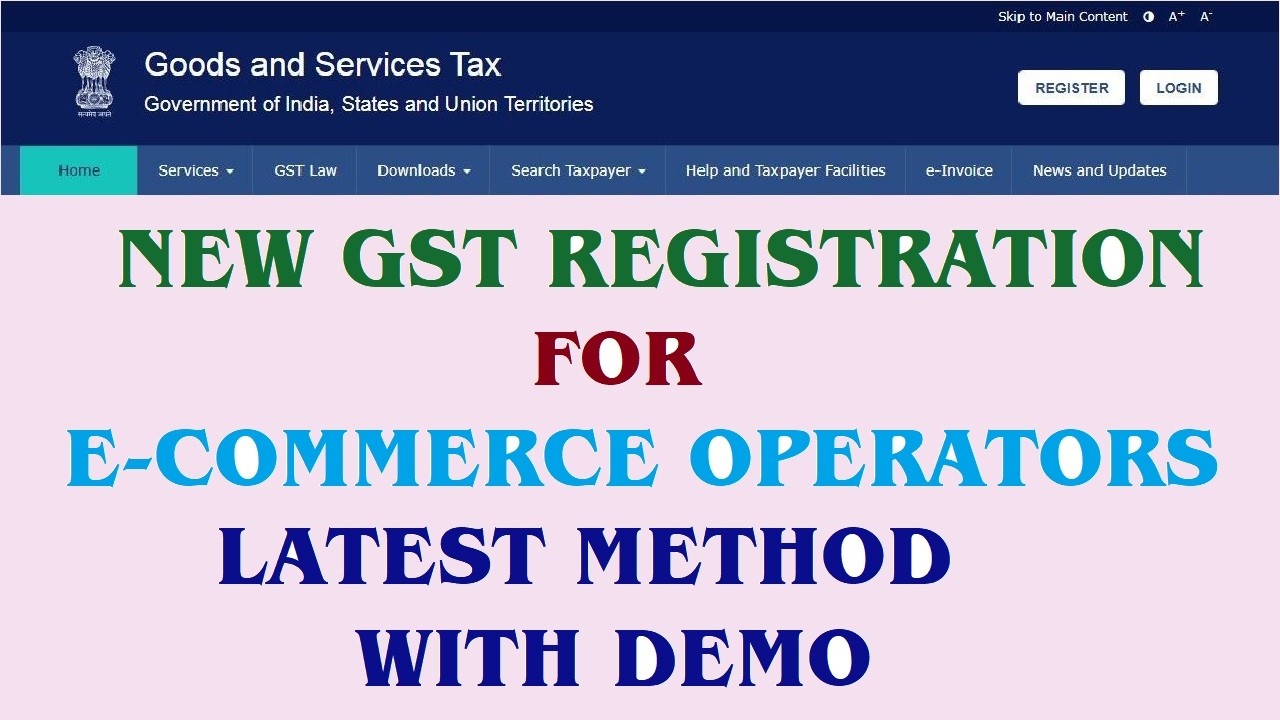 New GST Registration for E Commerce operators||GST|| #E-commerce #gst #Registration