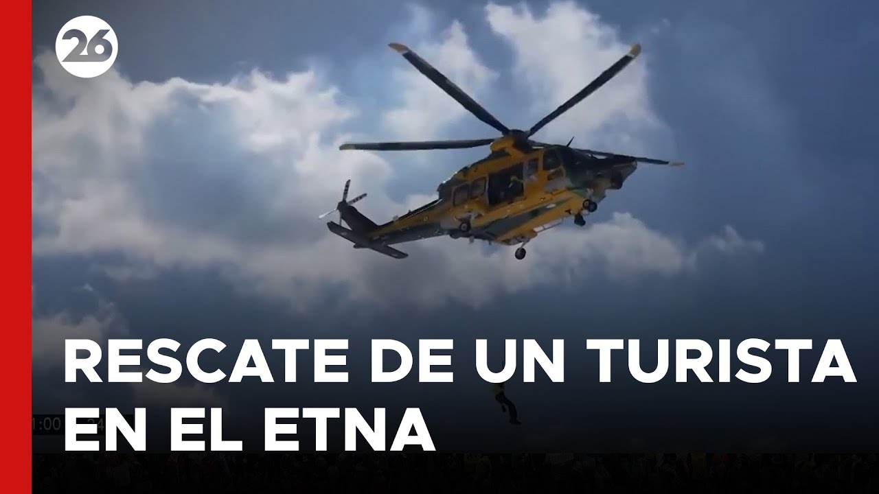ITALIA | Increíble RESCATE de un turista que había visitado el volcán ETNA