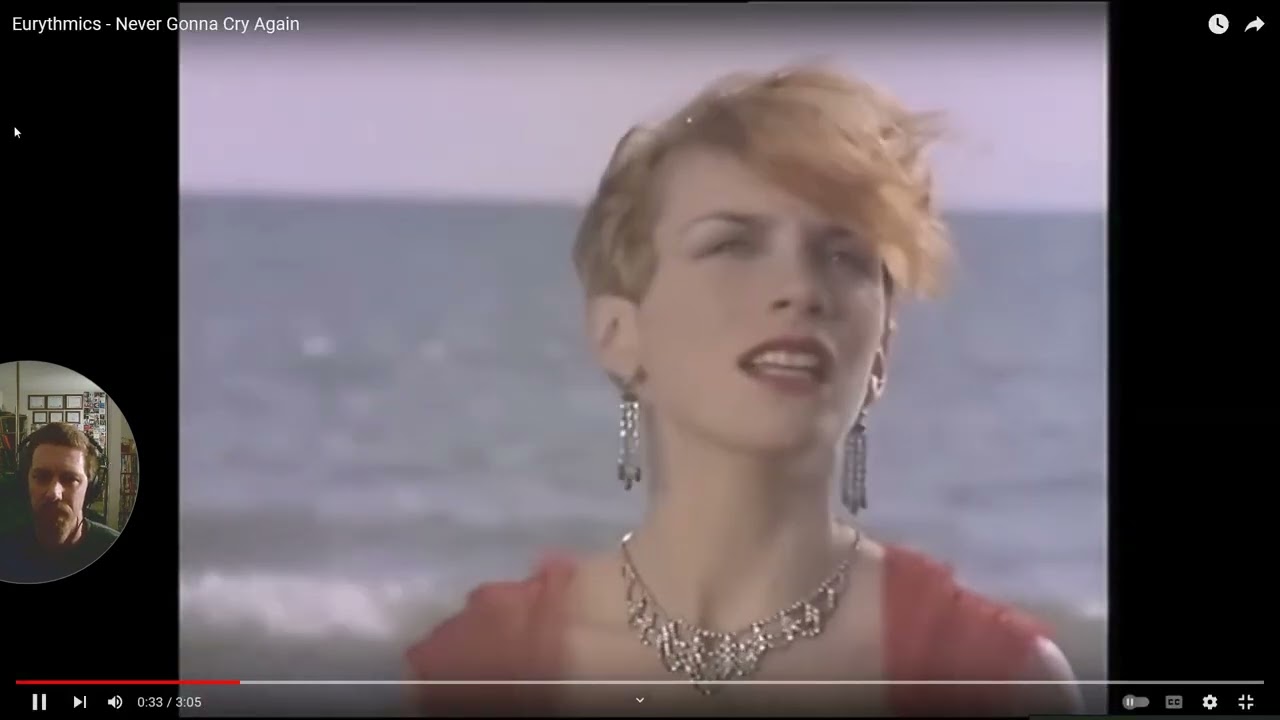 Shnootz - Video-Reaction (Eurythmics - Never Gonna Cry Again [music video])