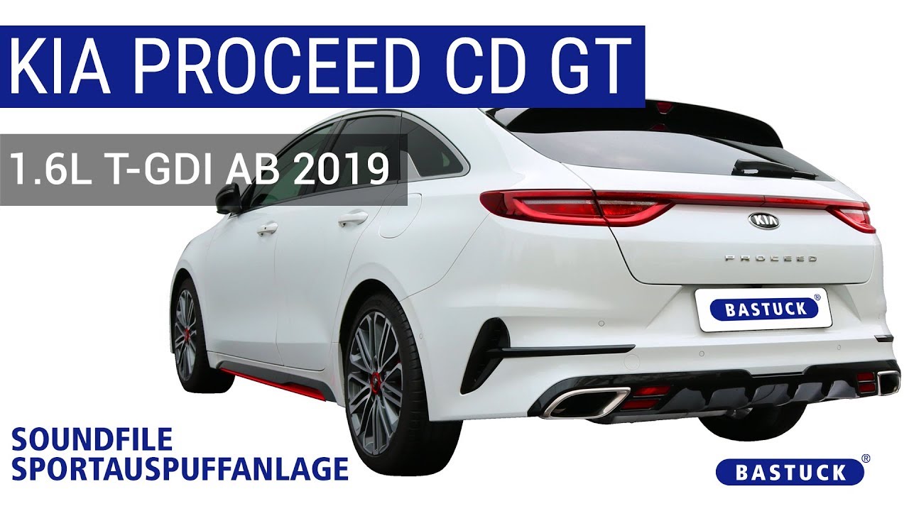 Sportauspuffanlage | KIA ProCeed CD GT 1.6 T-GDI ab 2019 | BASTUCK