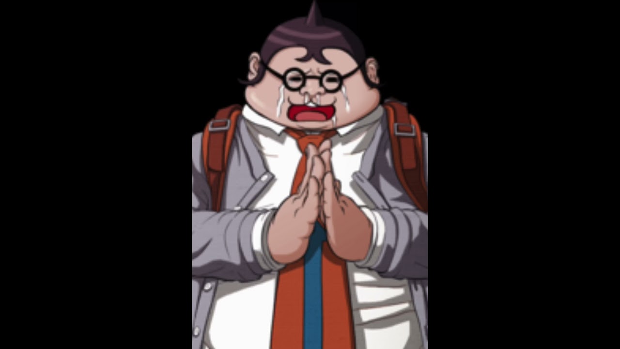 Danganronpa characters saying their name but their clearly not happy