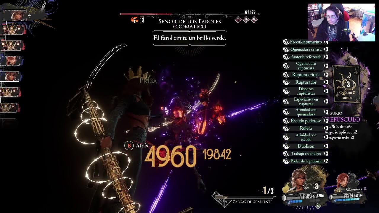 clair obscur expedition 33 side boss lienzo  los faroles  cromaticos