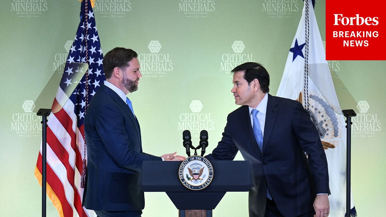 JUST IN: JD Vance, Marco Rubio Lead Critical Minerals Ministerial With Foreign Representatives