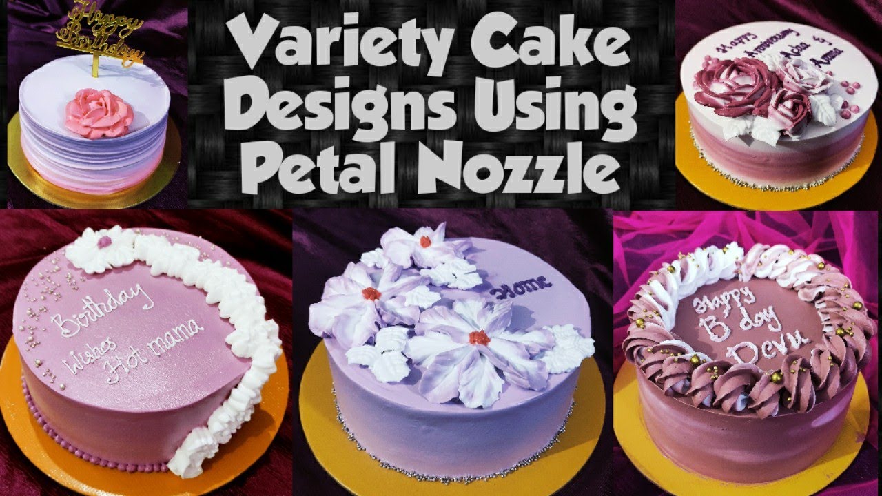 എന്റെ കുറച്ച് ന്യൂജൻ കളറുകൾ|Variety Cake Designs by Petal Nozzle| Pastel Shades by At She Bakes