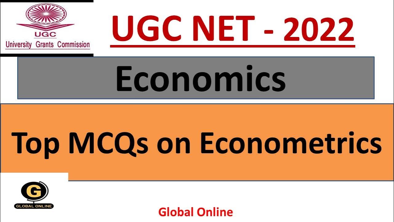UGC NET 2022 | Economics | MCQs on Econometrics | Crash Course