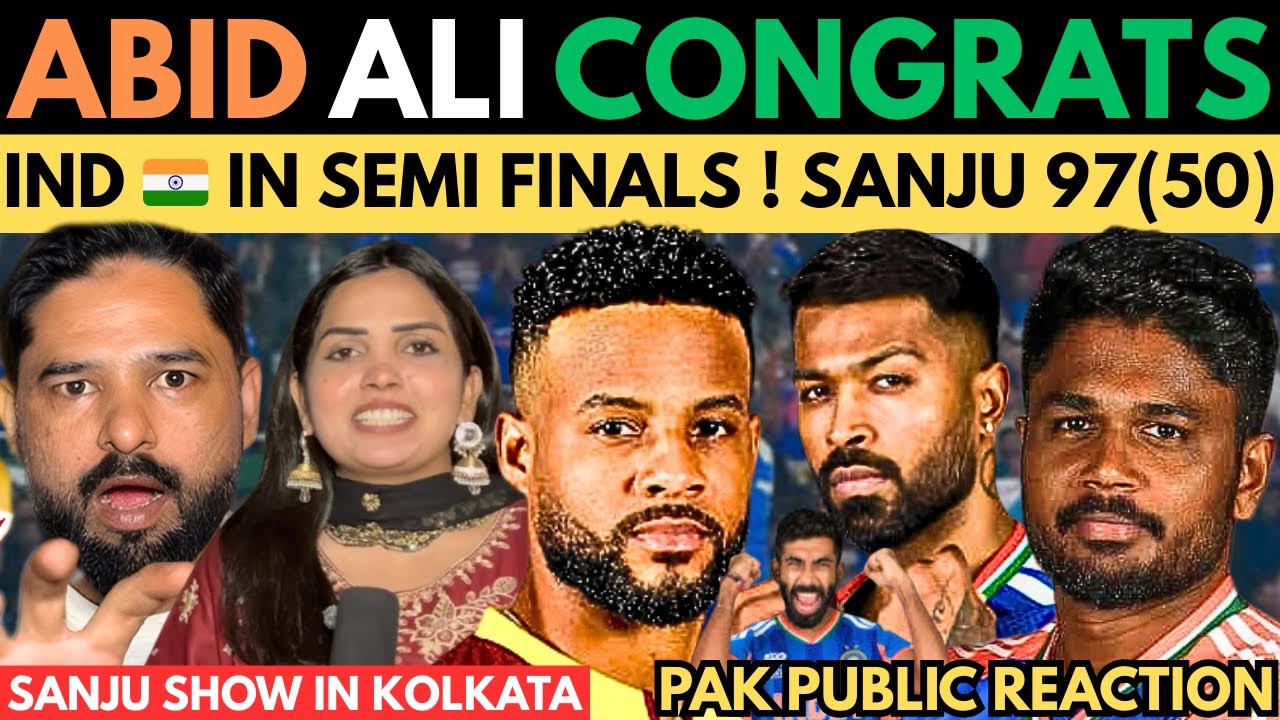 Abid Ali Comgrats Team Ind🇮🇳 In Semi Finals🥳 Of T20 Wc 2026 ! Sanju 97(50) Tilak 27(15) Bumrah 2-36