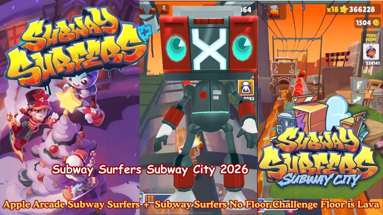 Subway Surfers+ Gameplay | Subway Surfers Gingerbot  | Subway Surfers Floor is Lava Gameplay