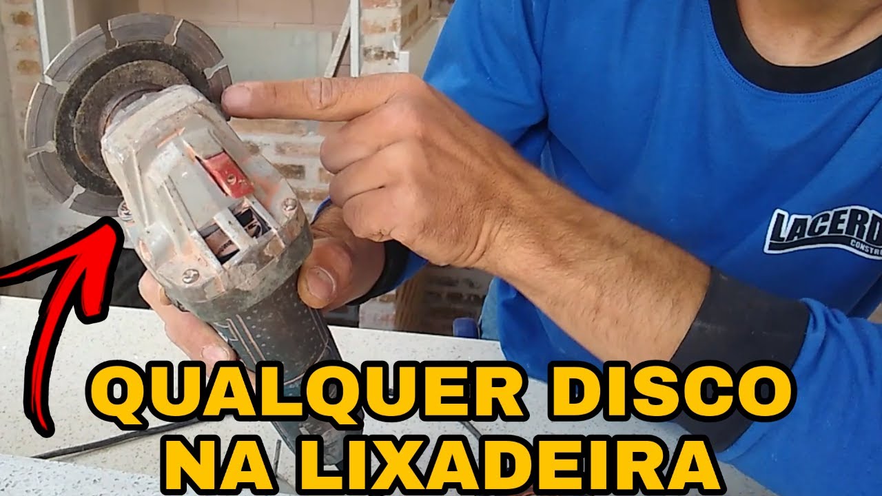 ADAPTAÇÃO para LIXADEIRA, pode  usar qualquer disco