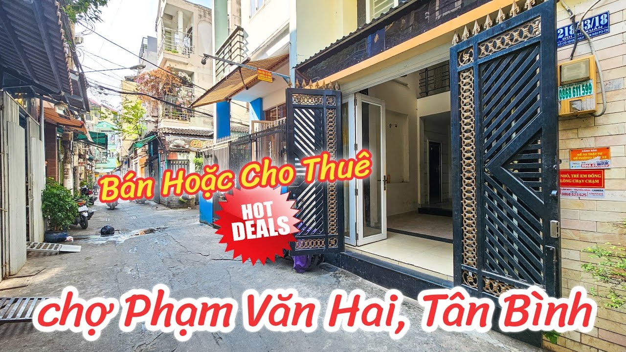 Tân Bình | Nhà Bán hoặc Cho Thuê Xóm Đạo Tân Chí Linh | Vị Trí Trung Tâm thông chợ Phạm Văn Hai