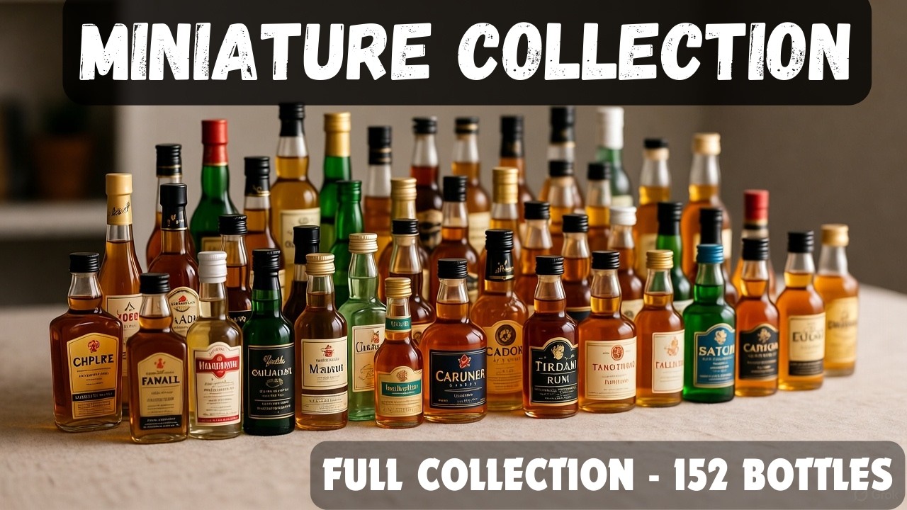 Miniature Alcohol Bottle Collection 2025 | Mini Liquor Bottles | Whisky Rum Gin Tequila #miniature
