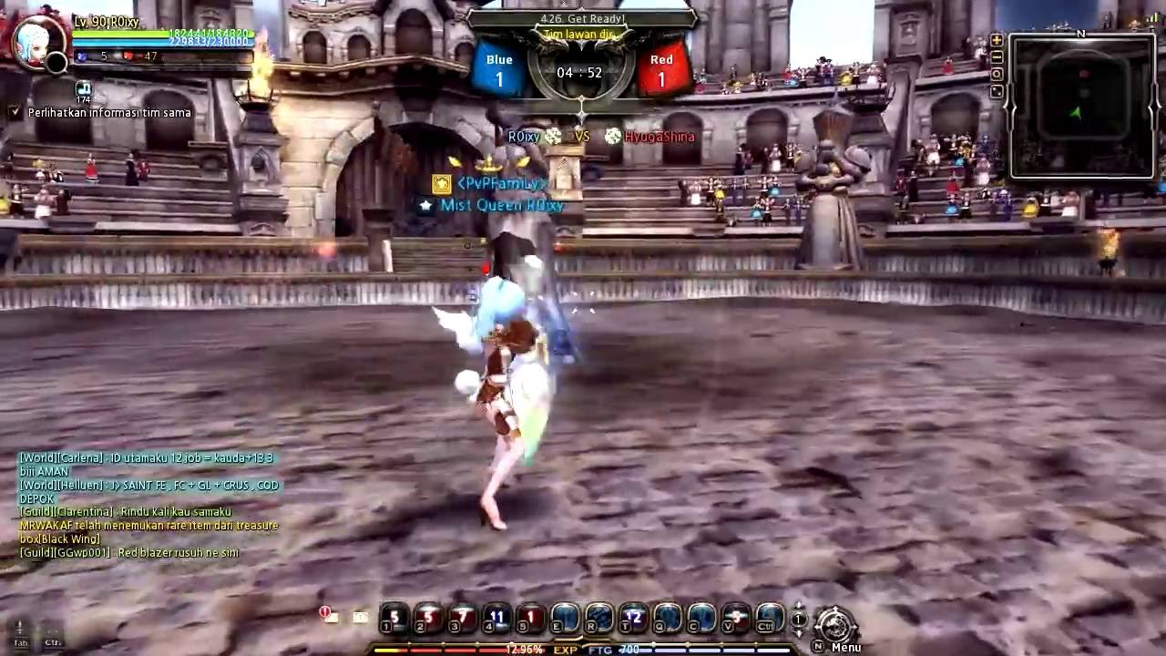 Dragon Nest - Lv 90 PVP Showmatch Artillery (HyugaShina) vs Sniper (R0ixy)