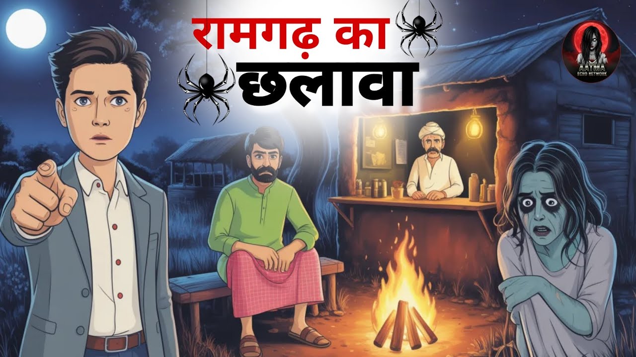 रामगढ़ गांव का छलावा | The Dark Rainy Night | New Horror Hindi Story | Horror Animeted Story | Hindi
